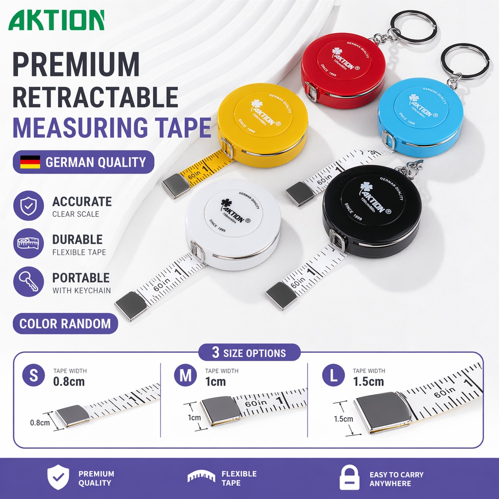 Tape Measure - ตลับเมตร 1.5 ม. 60 นิ้ว AKTION