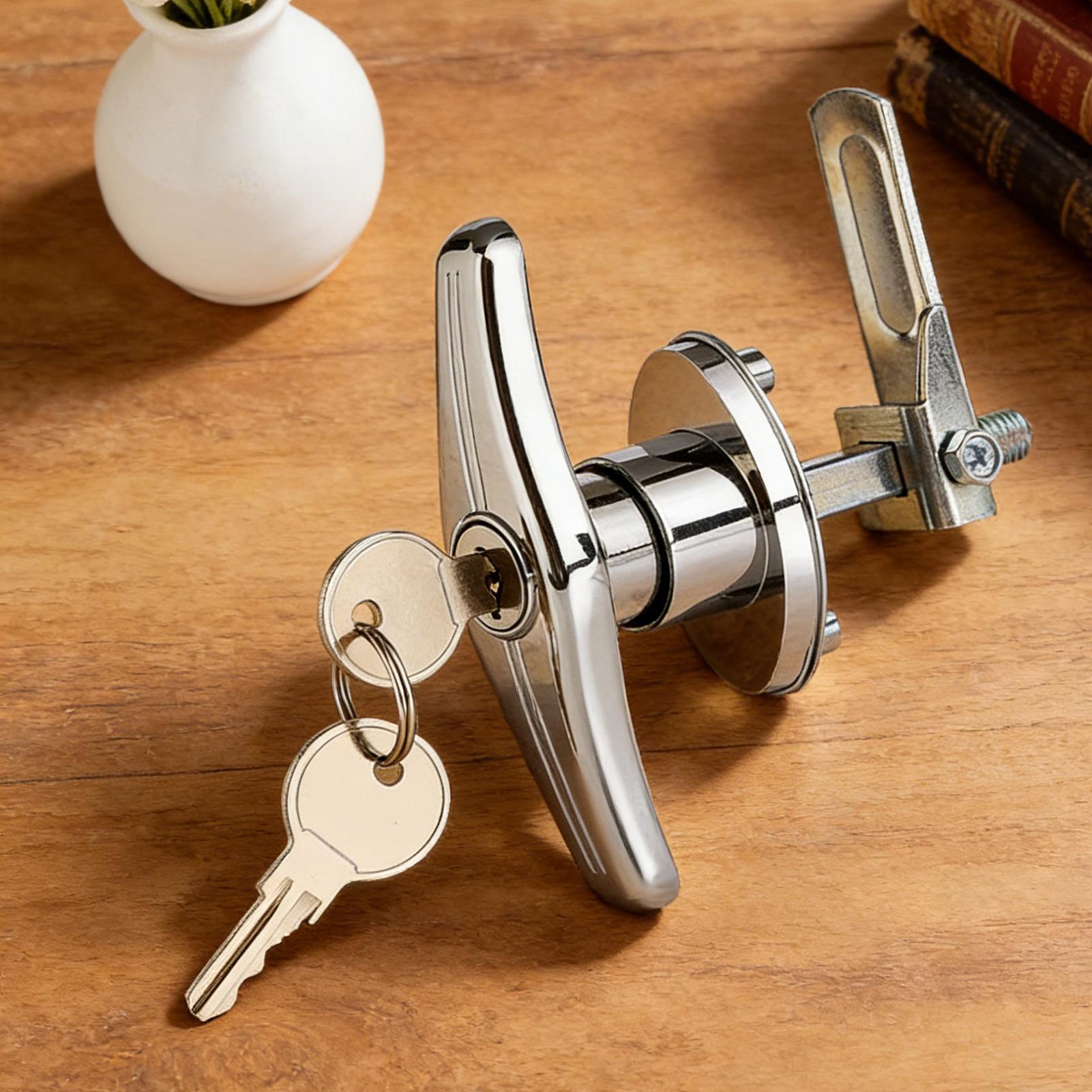 Door Handle - กลอนประตูรถบ้าน ความปลอดภัยสูง ผลิตจากโลหะผสมสังกะสี พร้อมกุญแจ มือจับประตู RV