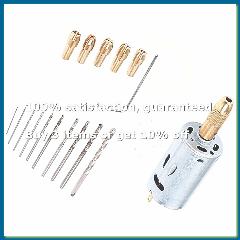 Drill Bits - ชุดดอกสว่านไฟฟ้าขนาดเล็ก DC 12V มอเตอร์ 0.5-3 มม.