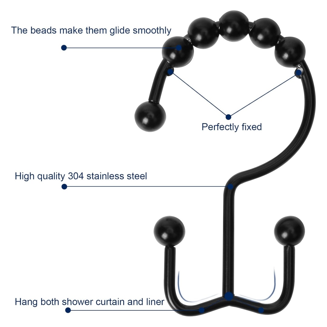 ตะขอแขวนม่านอาบน้ำ, ตะขอแขวนม่ - Curtain Rods บทวิจารณ์และราคา