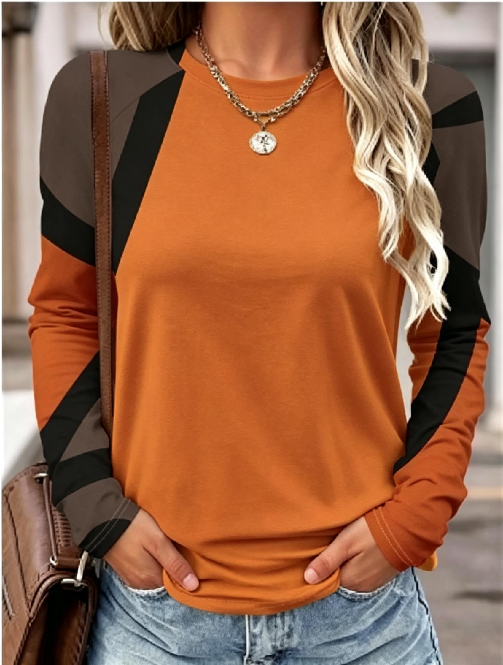 เสื้อยืดแขนยาวผู้หญิง ลายพิมพ์ - Wallpaper บทวิจารณ์และราคา