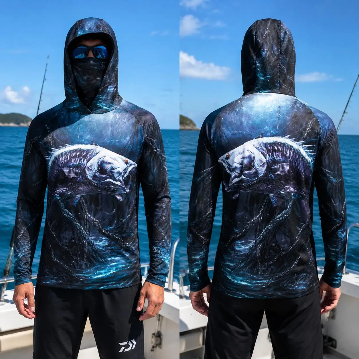 เสื้อฮู้ดตกปลาสำหรับผู้ชาย ป้อ - Wallpaper บทวิจารณ์และราคา