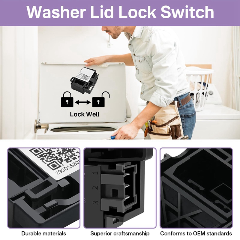 สวิตช์ล็อคฝาเครื่องซักผ้า WH01 - Door Lock บทวิจารณ์และราคา