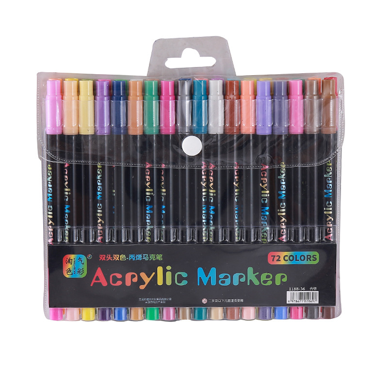 ชุดปากกาอะคริลิคสองหัว 24-120  - Paint Brush บทวิจารณ์และราคา