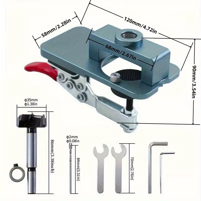 ตัวยึดนำร่องสำหรับเจาะแบบแม่นย - Cabinet Hinges บทวิจารณ์และราคา