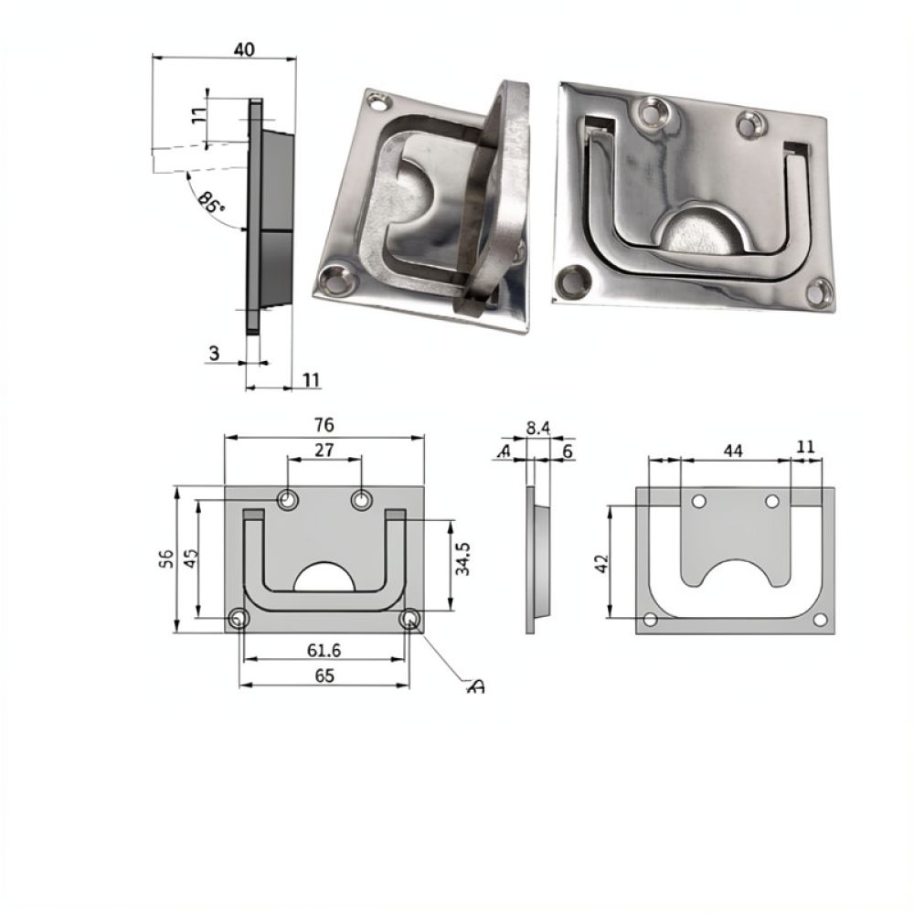 มือจับแบบซ่อน 316 สแตนเลส สำหร - Door Handle บทวิจารณ์และราคา