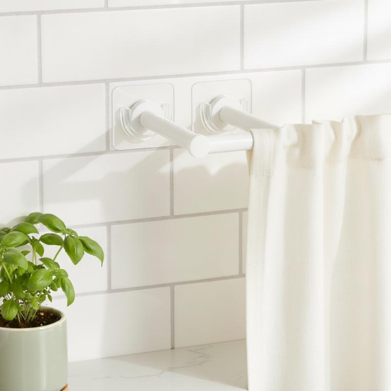 4 ชิ้น ตะขอแขวนราวม่านแบบใส ติ - Curtain Rods บทวิจารณ์และราคา