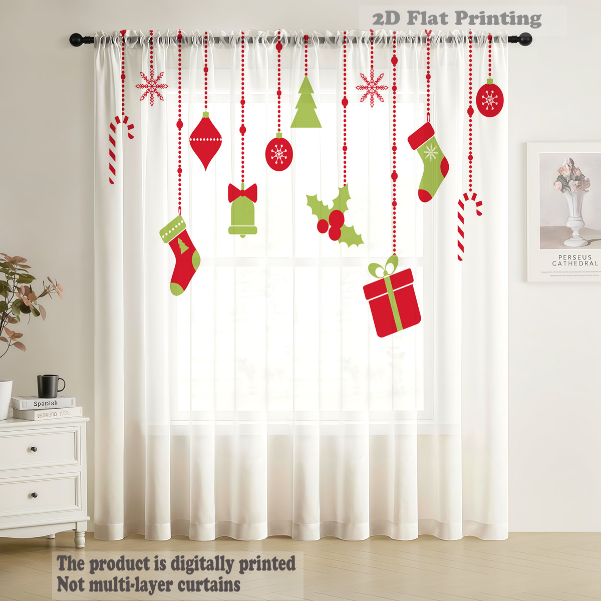 ผ้าม่านโปร่งบางสำหรับหน้าต่างล - Curtain Rods บทวิจารณ์และราคา