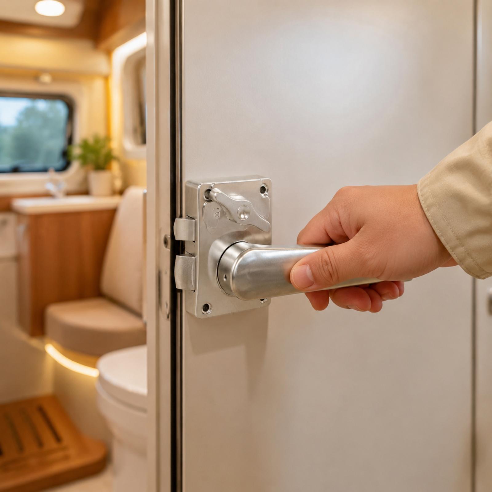 ล็อคประตูห้องน้ำรถบ้าน พร้อมมื - Door Handle บทวิจารณ์และราคา